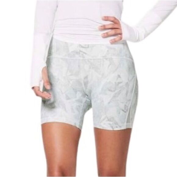 Lululemon Train Times Short 6" Jasmine White Multi / White - Picture 3 of 11